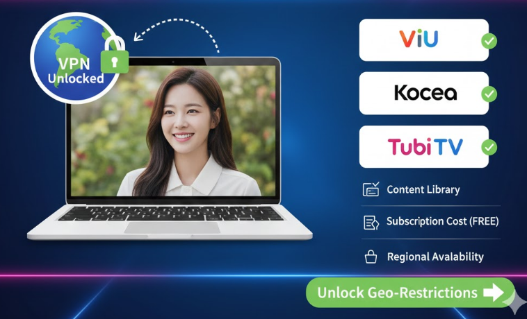 2026免费看韩剧网站大全：ViuTV、Kocowa、Tubi TV 优势对比与 VPN 解锁教程