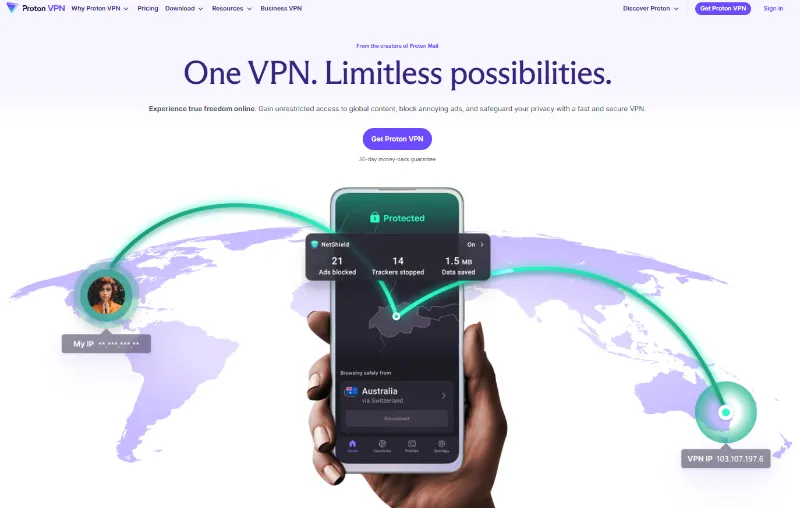 Proton VPN 2025 深度评测：地表最强免费 VPN？(附付费版速度、安全与翻墙实测)